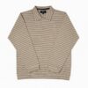 Men’s Skin Striped Casual Polo Sweatshirt