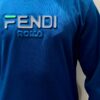 Blue Fendi Printed Warm Sweatshirt in warm fabric