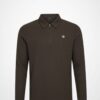chocolate brown Ribbed Half-Zip Sweatshirt – Premium Knitted Warm Winterwear 2025